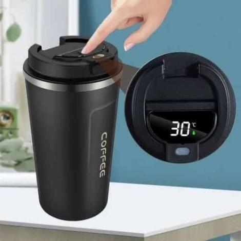 Stainless Steel Coffee Mug With Smart LED Temperature